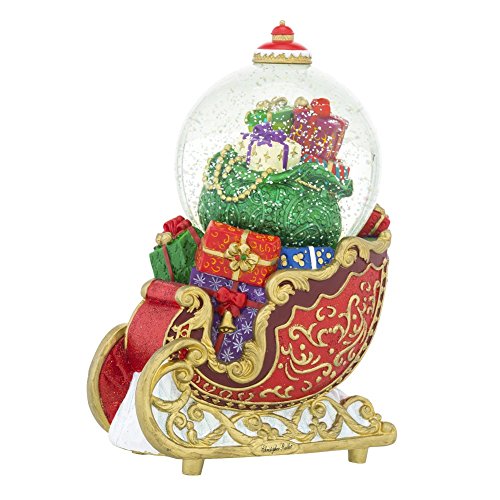 Christopher Radko Ruby Sleighride Snowglobe – Plays The Song “Deck The Halls” – New for 2016