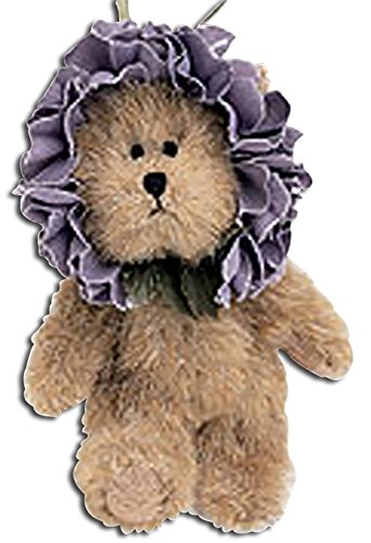 Boyds Plush Pansey Teddy Bear Flower Ornament