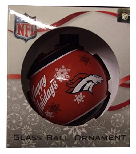 Forever Collectibles NBA, NFL, MLB and NHL Glass Ball Ornaments (Broncos)