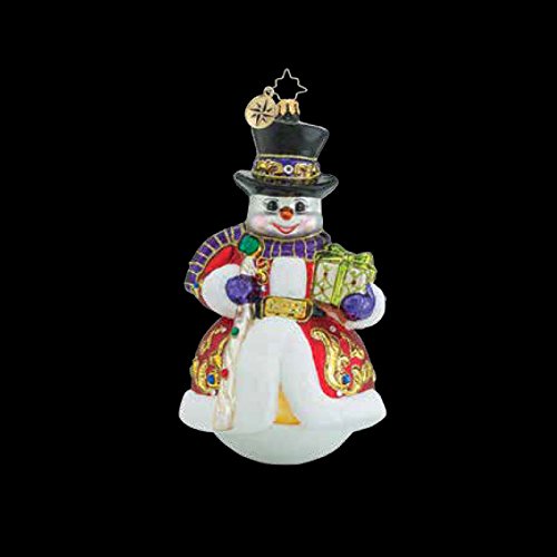 Christopher Radko Sir Scarlet Snow Limited Edition Snowman Christmas Ornament