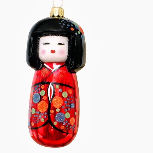Ornaments to Remember: KOKESHI DOLL Christmas Ornament (Girl)