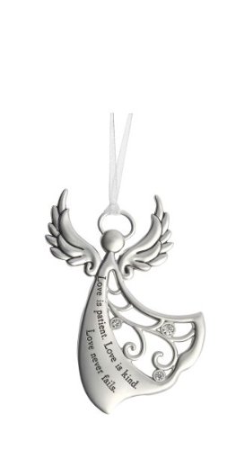 Ganz Angels By Your Side Ornament – Love is patient. Love is kind. Love never fails.