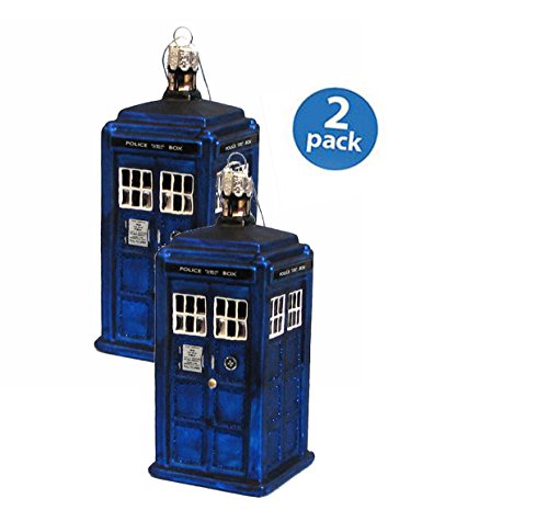 Kurt Adler Doctor Who Tardis Figural Ornament (Glass)…