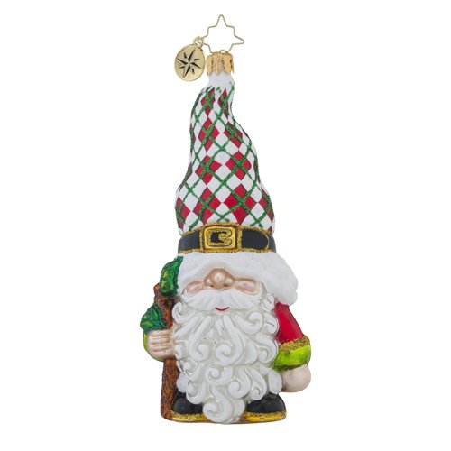 Christopher Radko Gnome for the Holidays Santa Christmas Ornament