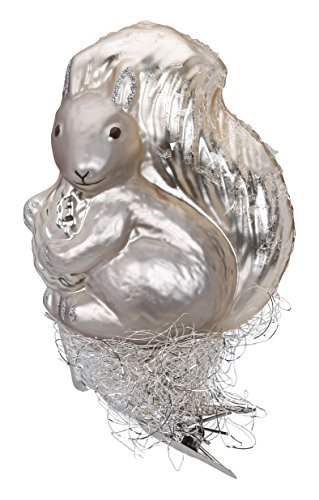 Silver-Squirrel, #1-299-15, from the 2015 Winter Palace Collection by Inge-Glas Manufaktur; Gift Box Included