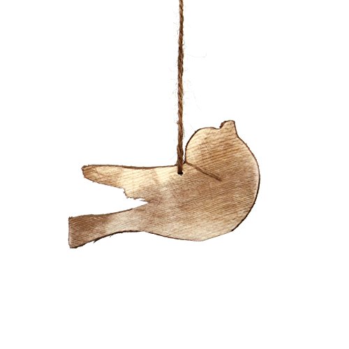 Sage & Co. XAO19739BR Wood Bird Ornament (6 Pack)