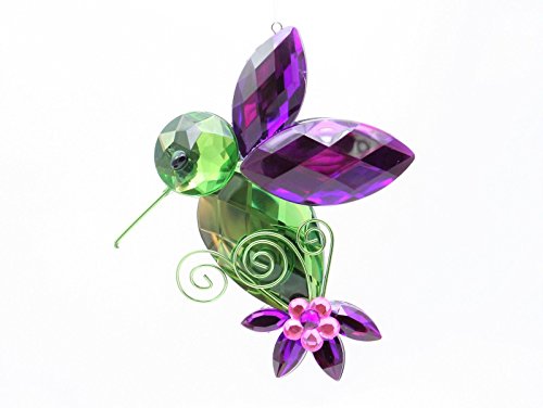 Ganz Crystal Expressions Acrylic Jewel Hummingbird Hanging Ornament (Design 5)