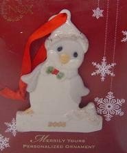 Lenox 2008 Merrily Yours PENGUIN Christmas Ornament