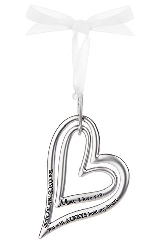 Ganz 4″ Polished Zinc Special Someone Double Heart Ornament (Mom)