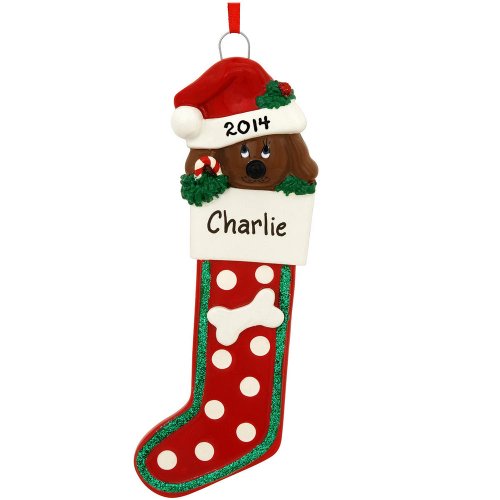 Dog in Stocking Ornament