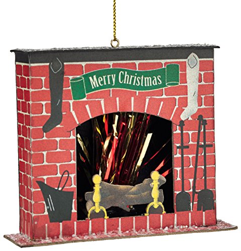Department 56 Here Comes Santa Claus Fireplace Ornament