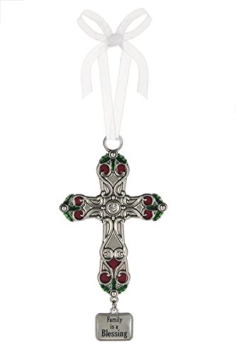 Ganz Cross Ornament – Family is a Blessing