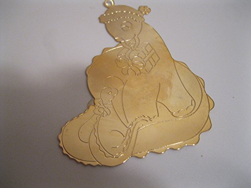 DINOSAUR Christmas Ornament ENGRAVABLE Brass 3″ Collectible ; Jewelry for your Tree