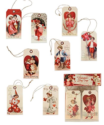 Bethany Lowe Vintage Inspired Valentine’s Day Paper Gift Tags (Pkg/10)