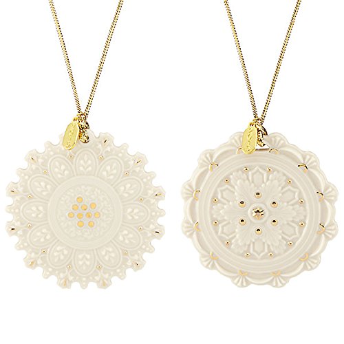 Heritage Collection Snowflake 2-piece Ornament Set by Lenox
