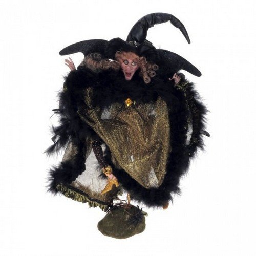 Eerie Golden Night Witch, Small – 12 Inch