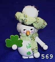 Steinbach Irish Snowman Ornament