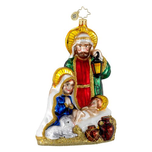 Christopher Radko Glass Heavenly Family Nativity Christmas Ornament #1016082