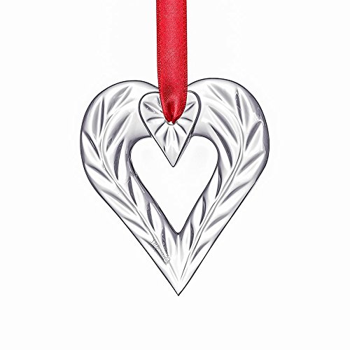 Orrefors Crystal Holiday Heart Ornament