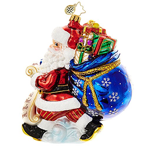 Christopher Radko Picking Up Presents Christmas Ornament