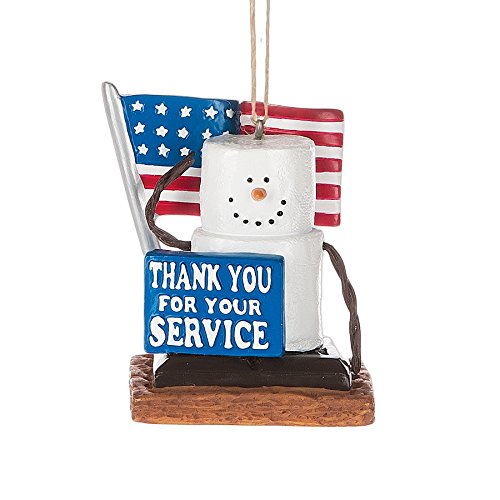 S’Mores Thank You Armed Service Military Christmas/ Everyday Ornament