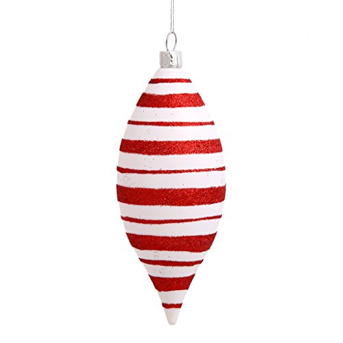 Vickerman 213391 – 4.75″ Red / White Candy Cane Drop Christmas Tree Ornament (3 pack) (N100715)