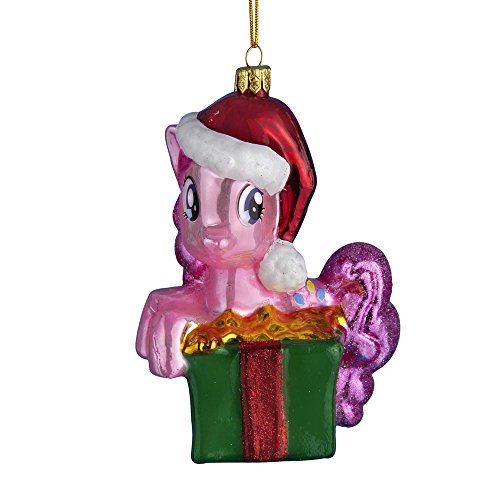 Kurt Adler Glass My Little Pony Pinkie Pie Ornament, 4.5-Inch
