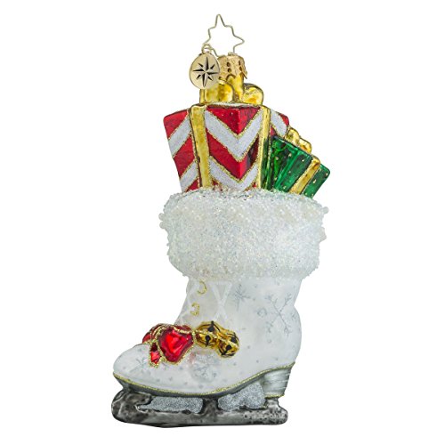 Christopher Radko Skate-full Delivery Stocking and Presents Christmas Ornament