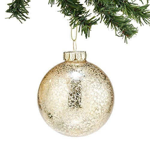 Snowbabies Department 56 Dream Collection Gold Ball Ornament, 3″