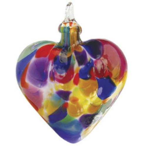 Glass Eye Studio Fiesta Heart Ornament