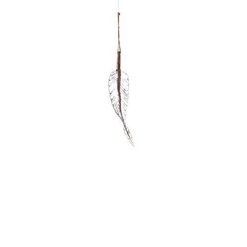 Sage & Co. XAO19616SV Glass Feather Ornament (6 Pack)