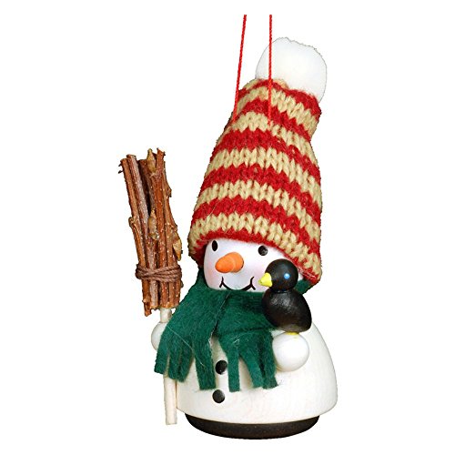 15-0406 – Christian Ulbricht Ornament – Snowman – 4.25″”H x 2″”W x 2″”D