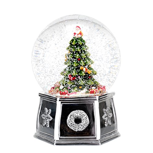 Spode Christmas Tree 2016 Annual Edition Musical Tree Snow Globe, Large