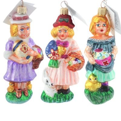 Christopher Radko “Spring Maidens” Decorative Ornament Set #98-SP-34