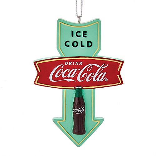 Kurt Adler Coca-Cola Retro Arrow Sign Ornament