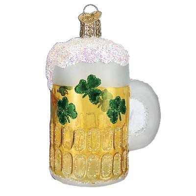Old World Christmas Irish Beer Glass Blown Ornament