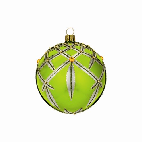 Waterford Crystal Holiday Heirlooms Chartreuse Lismore Ball Ornament