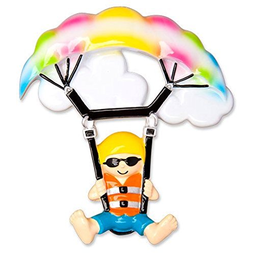 Sport Parasailing Personalized Christmas Tree Ornament