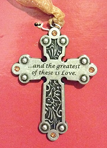 Swarovski Crystal Ornament: Love Cross