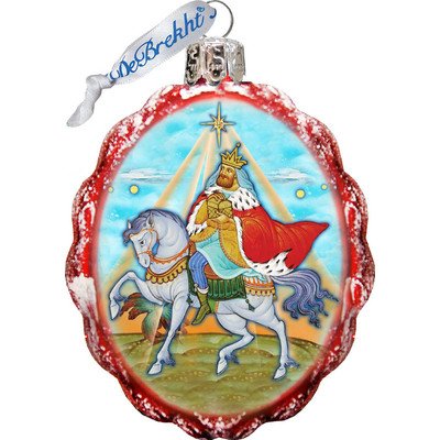 G. Debrekht Melchior Three Kings Glass Ornament