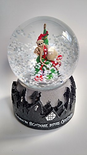 Disneys Tim Burtons Nightmare Before Christmas Jack Skellington Self Blow Snow Globe