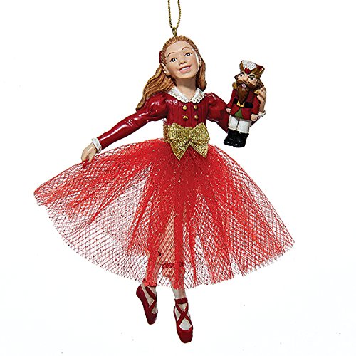 Kurt Adler 5 Inch Resin The Nutcracker Clara Christmas Ornament