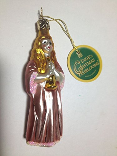 Pink Dress Lady #1-202-01 by Inge-Glas of Germany – Christmas Tree Ornament