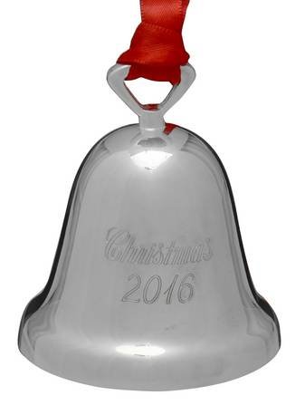 Reed & Barton 2016 Christmas Bell Ornament