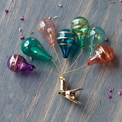 Colorful Glass Balloon Clip Ornament