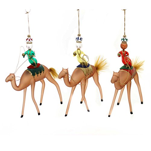 De Carlini THE THREE MAGI ON THE CAMEL Ornament Nativity Christmas Pr4370s