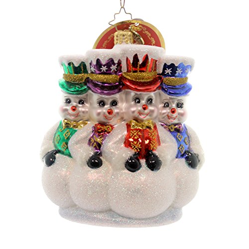 Christopher Radko Here for the Party Snowman Christmas Ornament