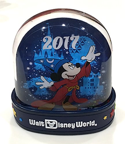 Walt Disney World Parks 2017 Sorcerer Mickey Mouse Plastic Snowglobe Snow Globe