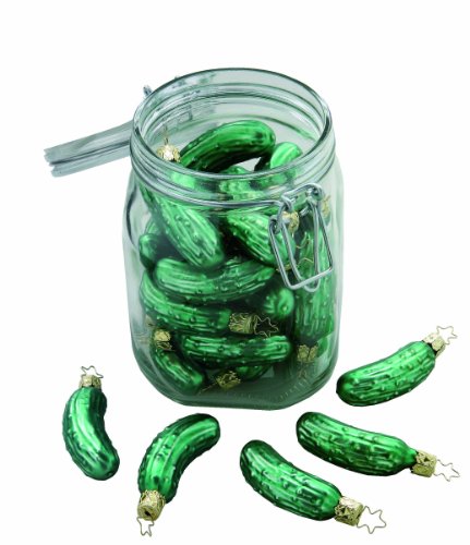 Inge-Glas Pack of 32 Pickles Christmas Ornament