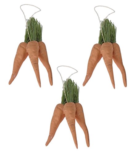 Bethany Lowe Bunch of Mini Carrots Ornaments Set of 3